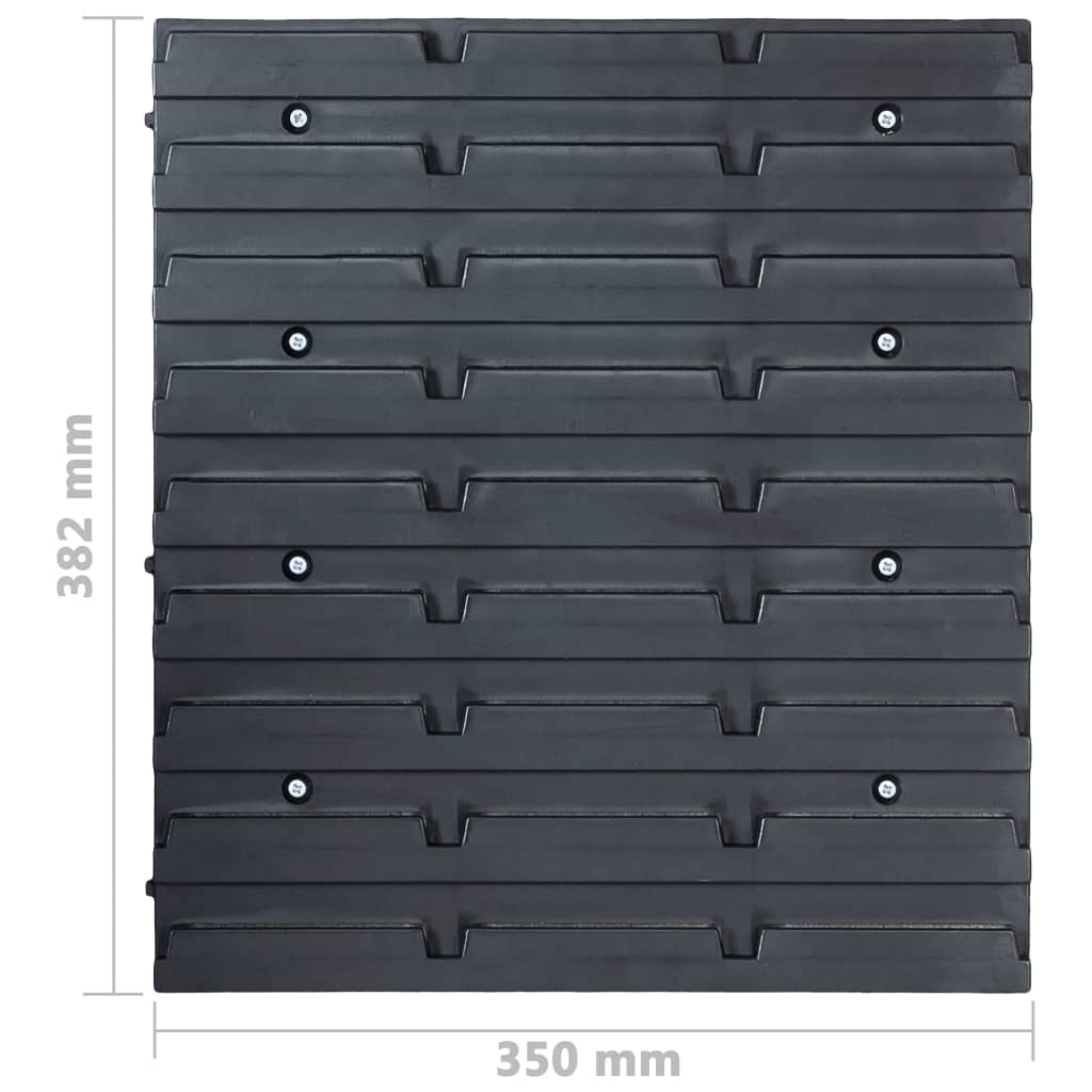 Kit Contenitori Di Stoccaggio 96 Pz Con Pannelli A Parete