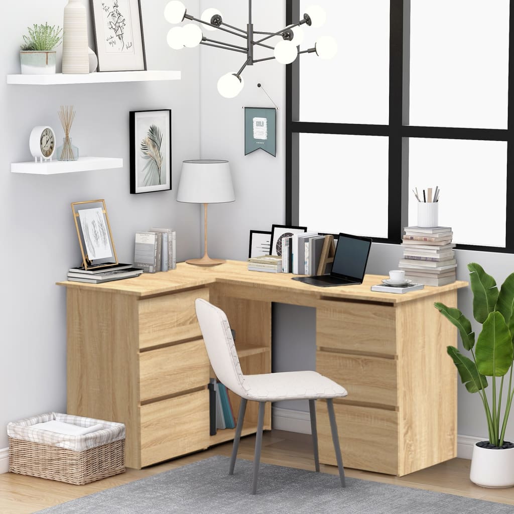 Scrivania Angolo 145X100X76 Cm Legno Multistrato