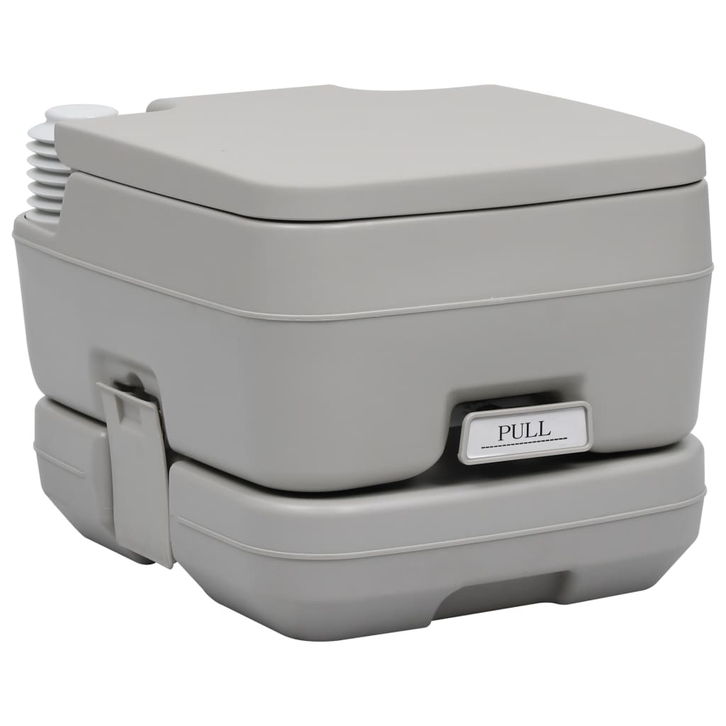 Wc Portatile Per Campeggio Grigio 20+10 L