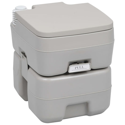 Wc Portatile Per Campeggio Grigio 20+10 L
