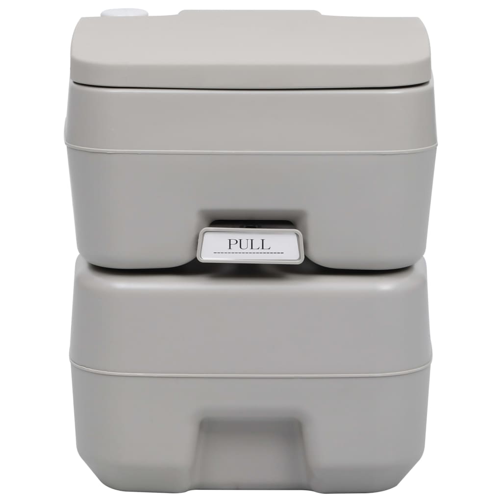 Wc Portatile Per Campeggio Grigio 20+10 L