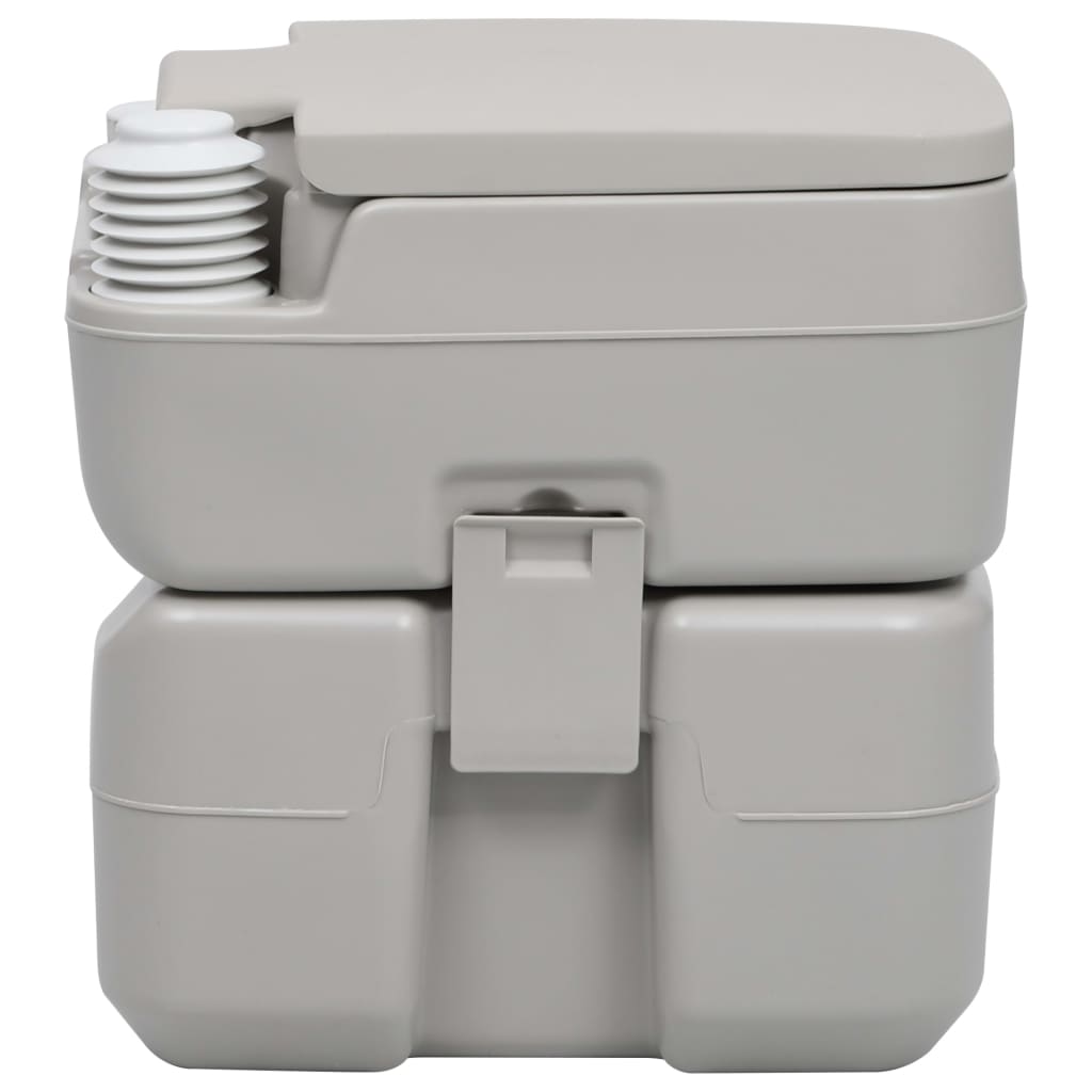 Wc Portatile Per Campeggio Grigio 20+10 L