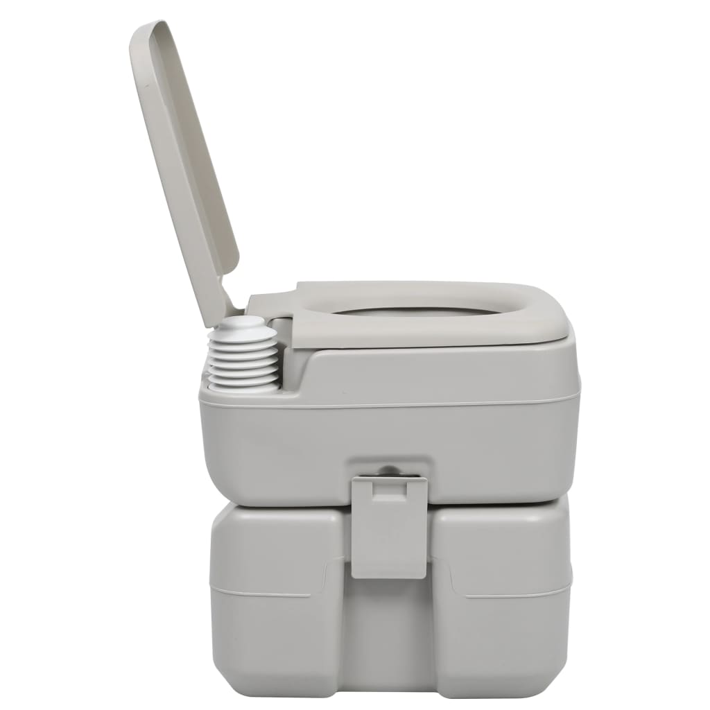 Wc Portatile Per Campeggio Grigio 20+10 L