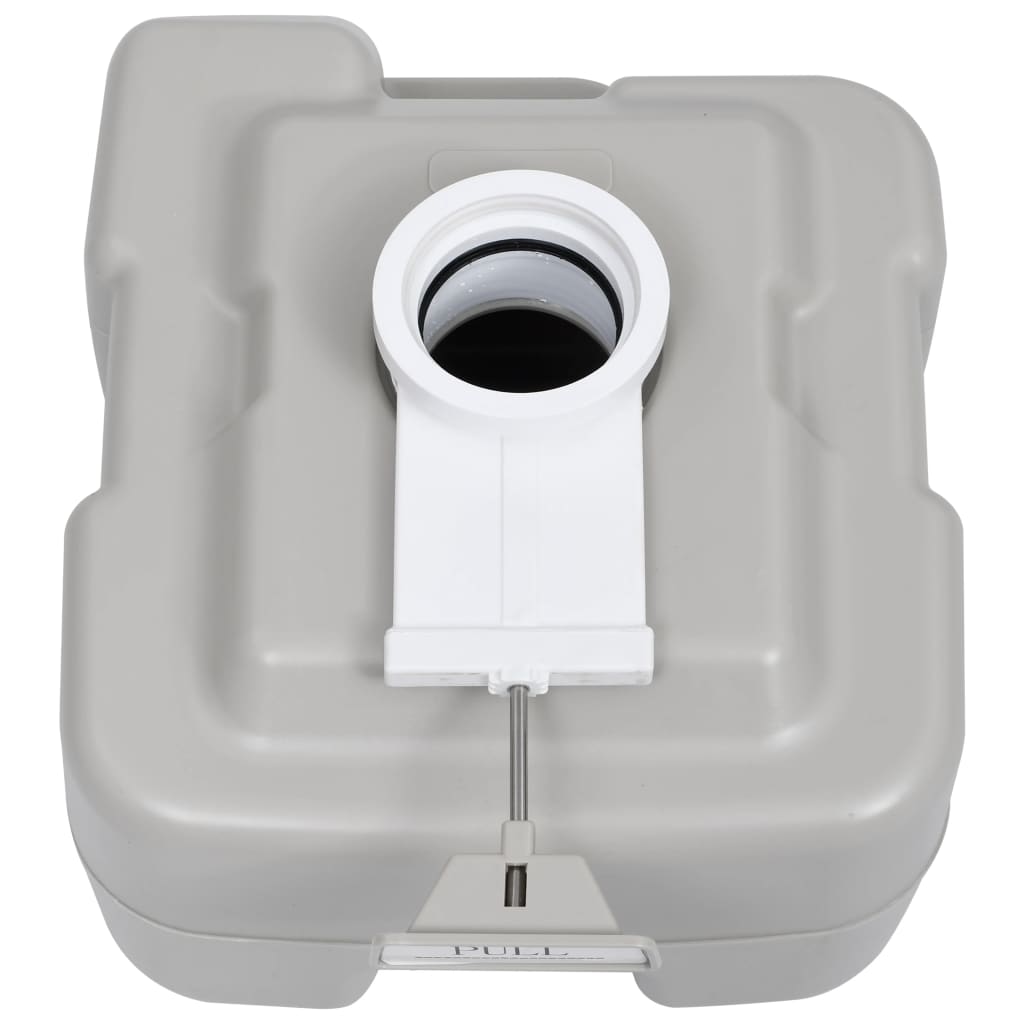 Wc Portatile Per Campeggio Grigio 20+10 L