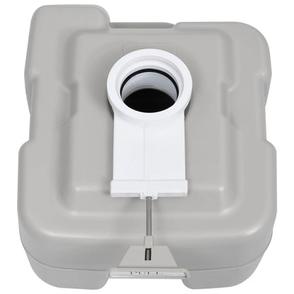 Wc Portatile Per Campeggio Grigio 20+10 L