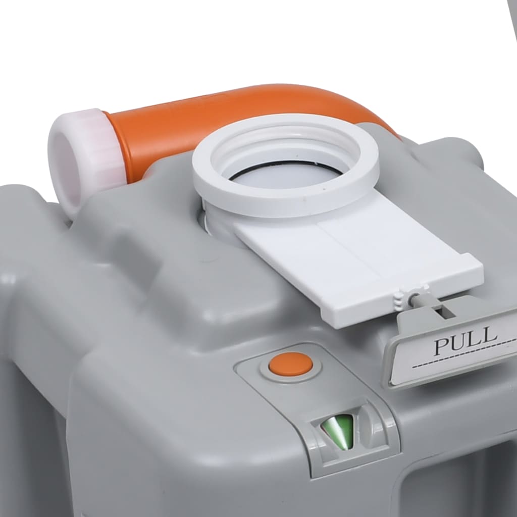 Wc Portatile Per Campeggio Grigio 20+10 L