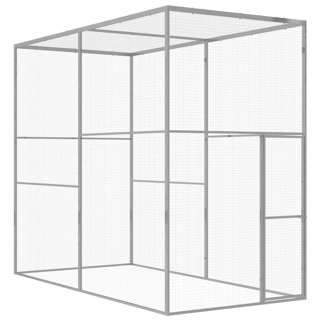 Gabbia Per Gatti 4,5X1,5X1,5 M In Acciaio Zincato