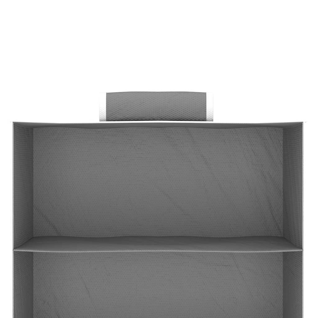 Organizer Per Armadio Da Appendere Con 6 Ripiani 2 Pz Tessuto Grigio