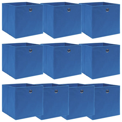 Scatole Portaoggetti Con Coperchi 4Pz Crema 32X32X32 Cm Tessuto