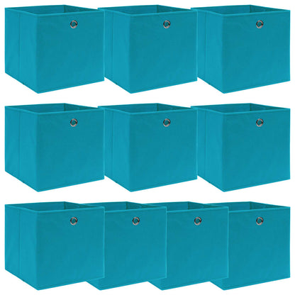 Scatole Portaoggetti Con Coperchi 4Pz Crema 32X32X32 Cm Tessuto