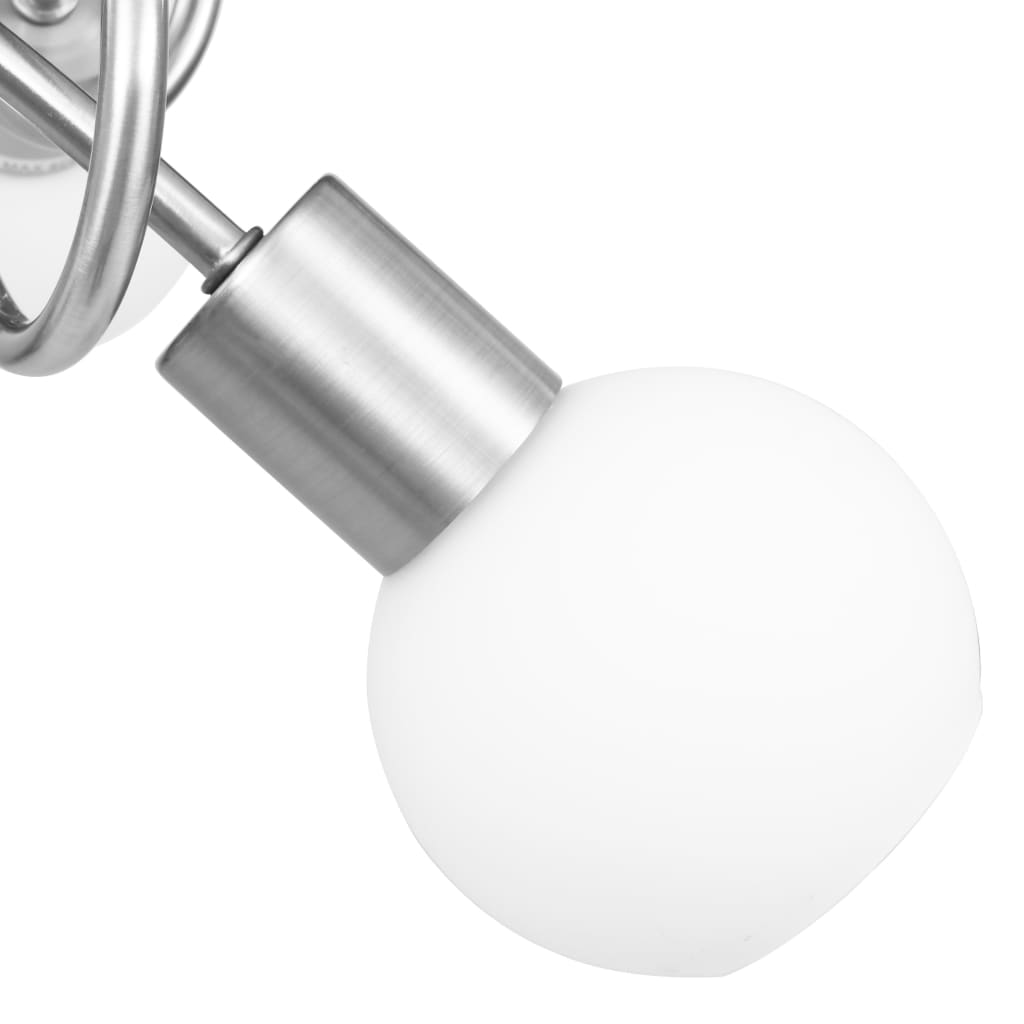 Lampadario Paralume In Ceramica A Coppa Bianco 3 Lampadine E14