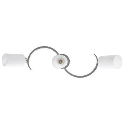Lampadario Paralume In Ceramica A Bianco 3 Lampadine E14