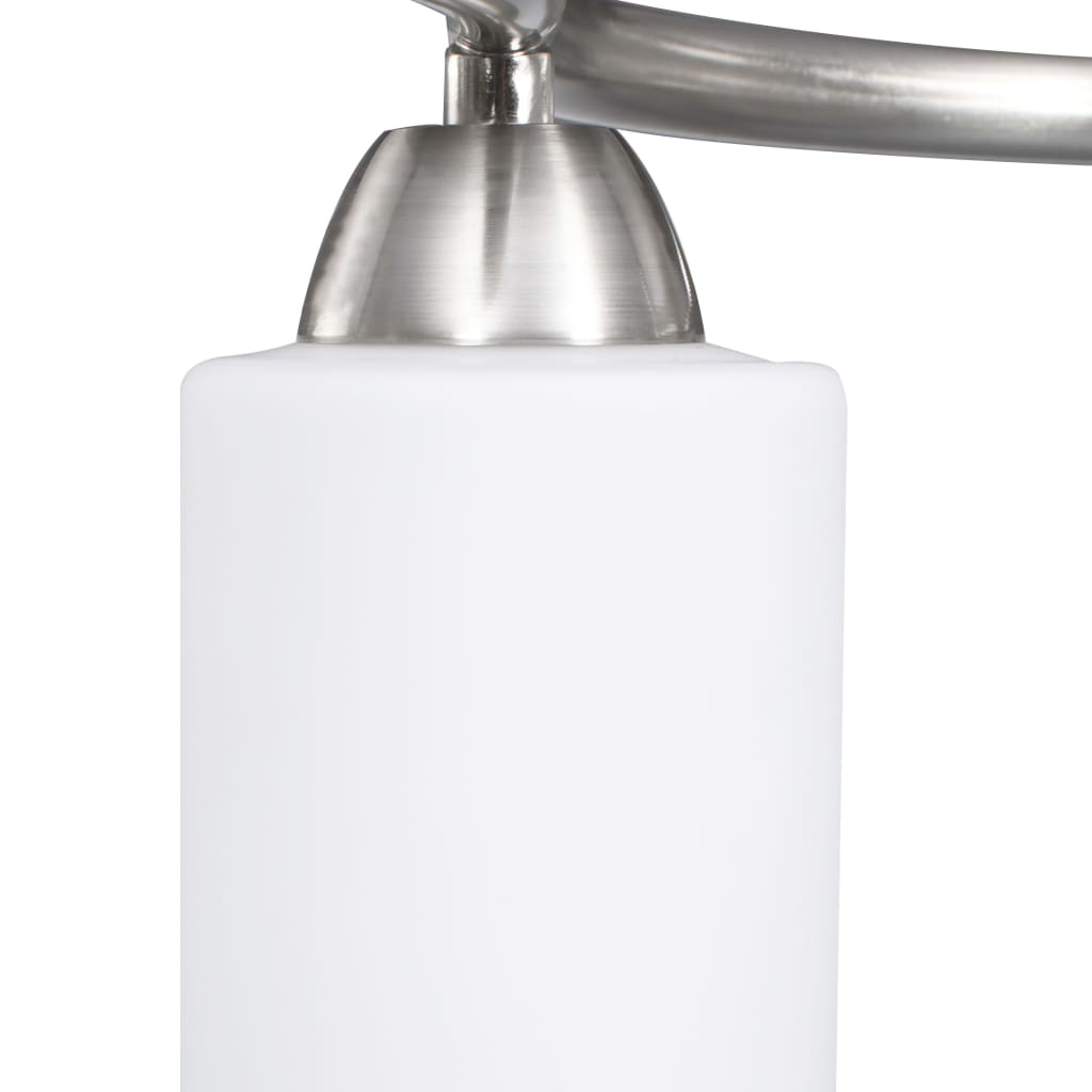 Lampadario Paralume In Ceramica A Bianco 3 Lampadine E14