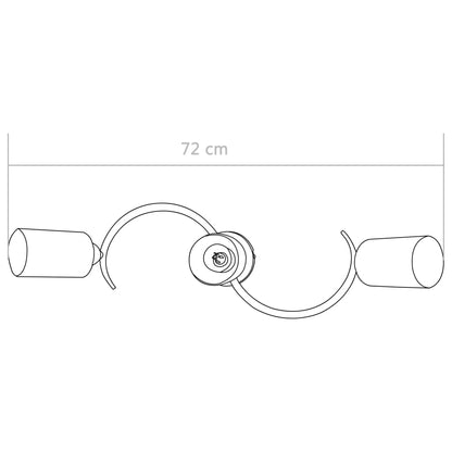 Lampadario Paralume In Ceramica A Bianco 3 Lampadine E14