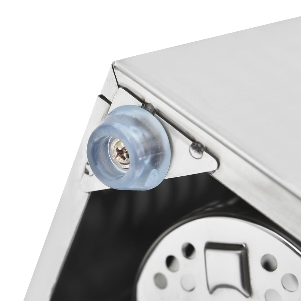 Portaposate Con 6 Inserti Quadrato In Acciaio Inox
