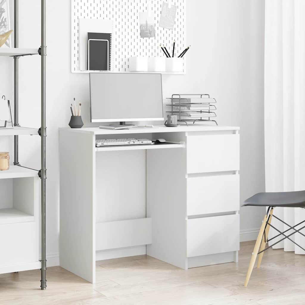 Scrivania 90X45X76 Cm In Legno Multistrato
