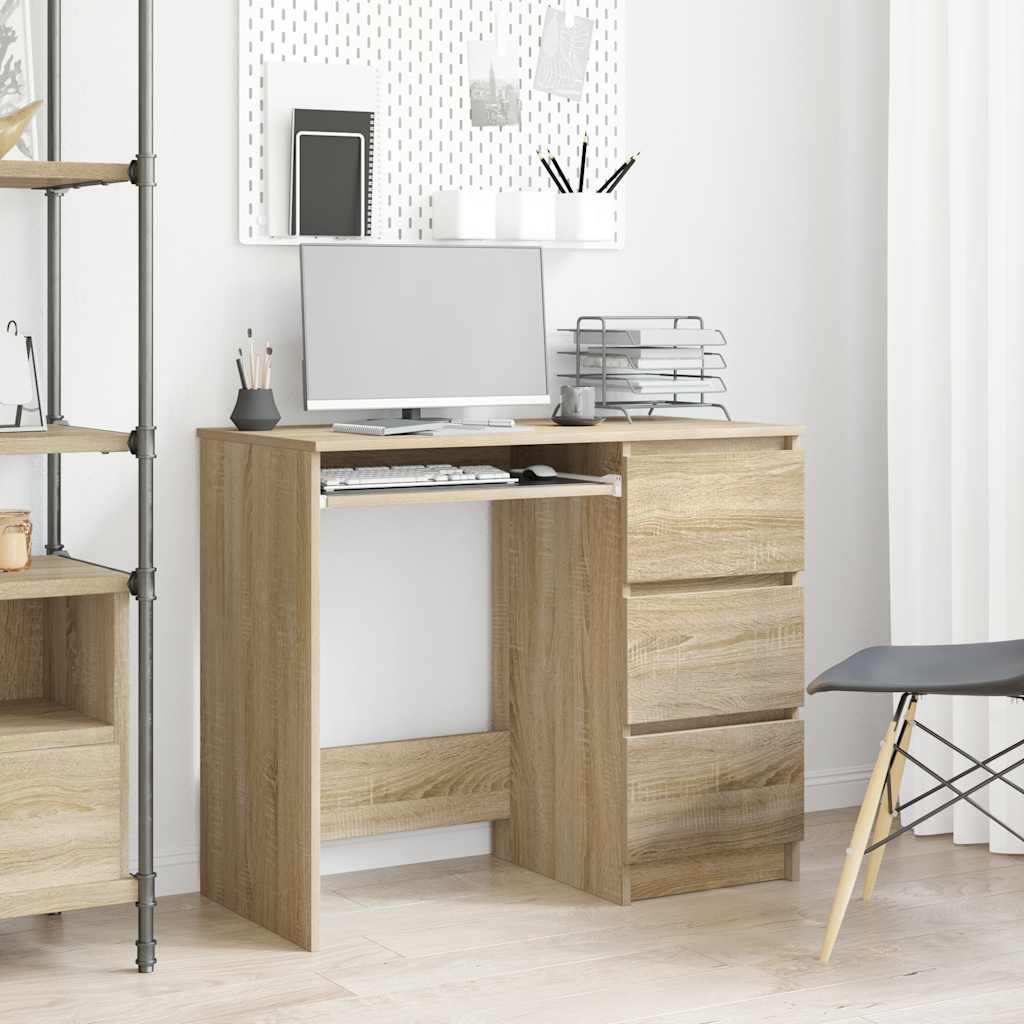 Scrivania 90X45X76 Cm In Legno Multistrato