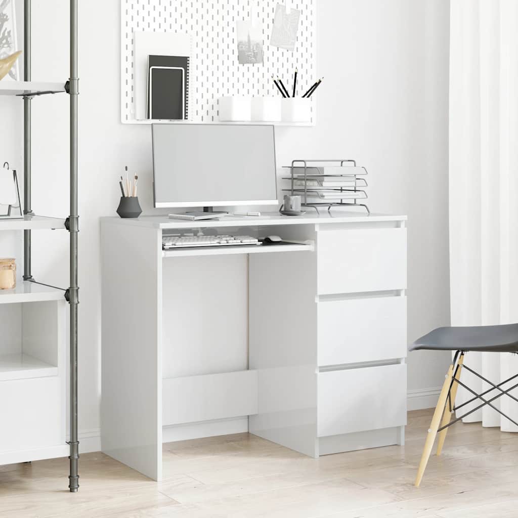 Scrivania 90X45X76 Cm In Legno Multistrato