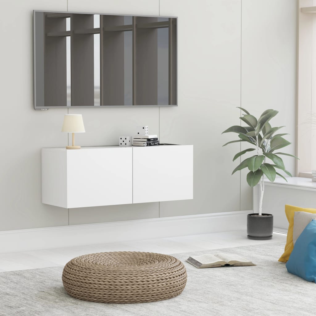 Mobili Tv A Parete 2Pz 80X30X30 Cm