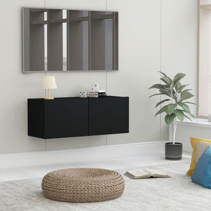 Mobili Tv A Parete 2Pz 80X30X30 Cm
