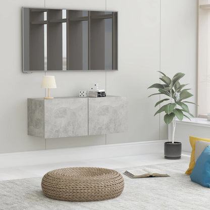 Mobili Tv A Parete 2Pz 80X30X30 Cm