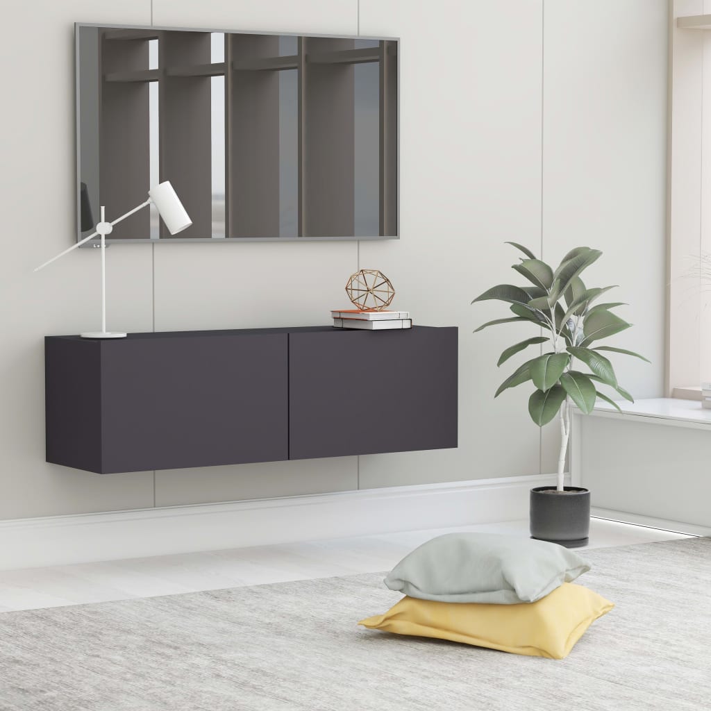Mobili Tv A Parete 2Pz 80X30X30 Cm