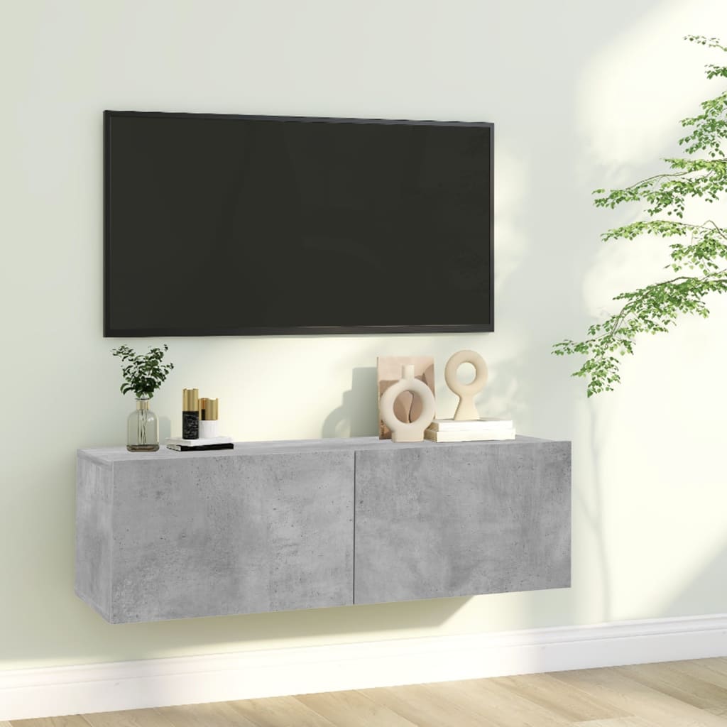 Mobili Tv A Parete 2Pz 80X30X30 Cm