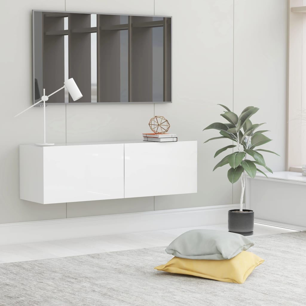 Mobili Tv A Parete 2Pz 80X30X30 Cm