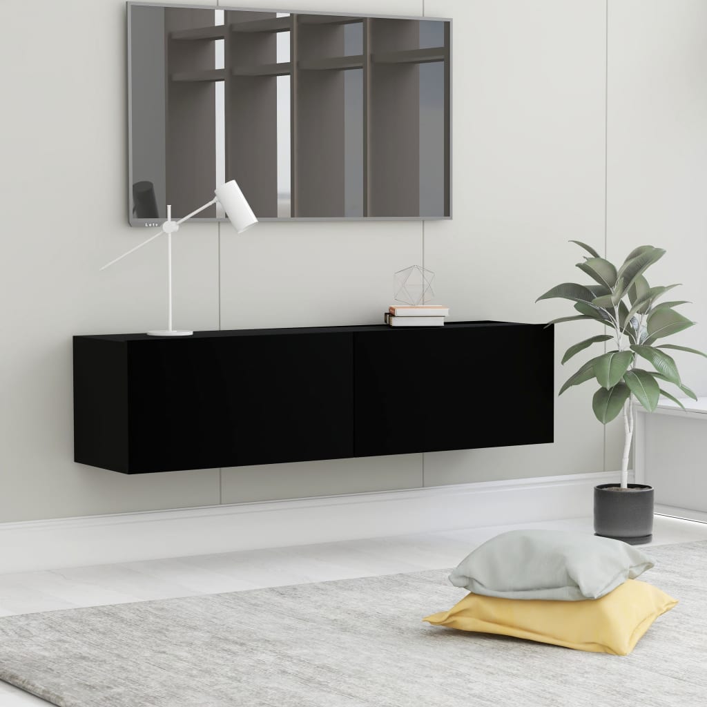 Mobili Tv A Parete 2Pz 80X30X30 Cm