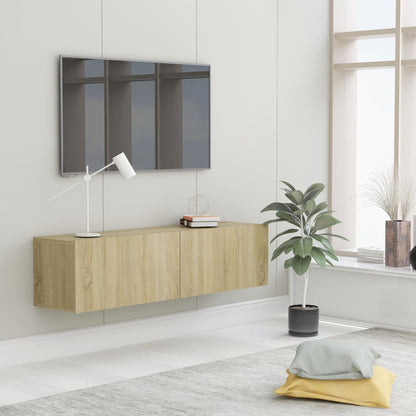 Mobili Tv A Parete 2Pz 80X30X30 Cm