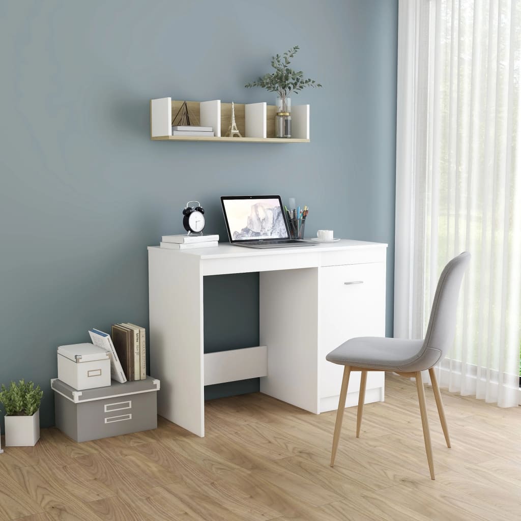 Scrivania 100X50X76 Cm In Legno Multistrato