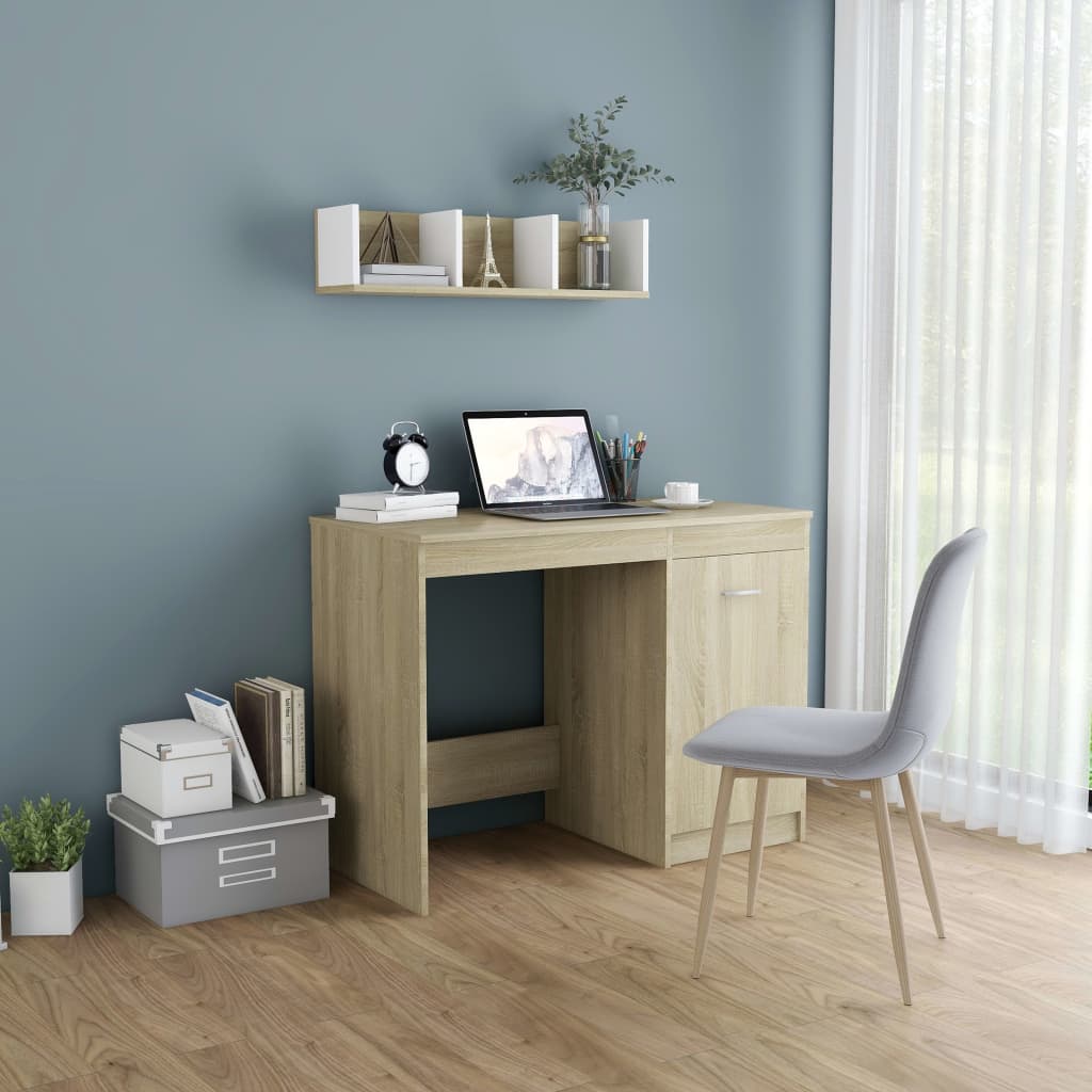 Scrivania 100X50X76 Cm In Legno Multistrato
