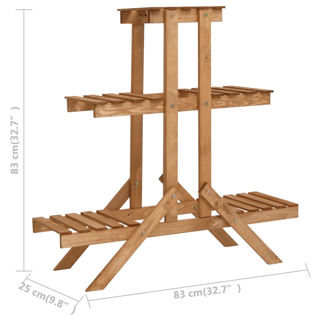 Piedistallo Per Piante In Legno Di Abete
