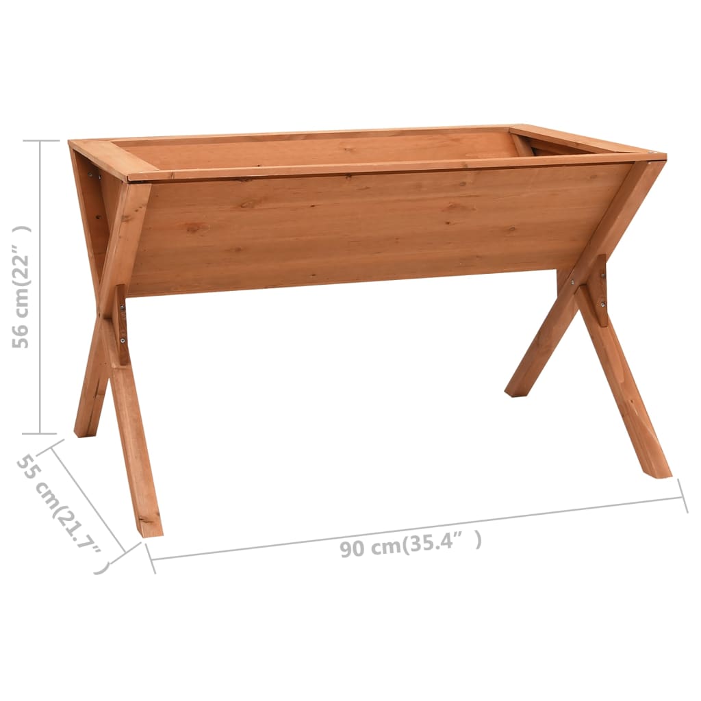 Fioriera 90X55X56 Cm In Legno Di Abete