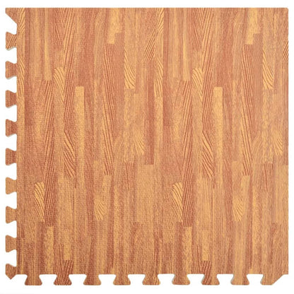 Tappetino A Incastro 24 Pz Venature Legno 8,64 ㎡ Schiuma Eva