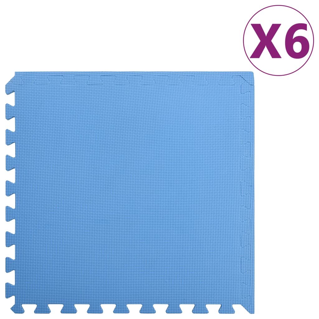 Tappetino A Incastro 24 Pz Venature Legno 8,64 ㎡ Schiuma Eva