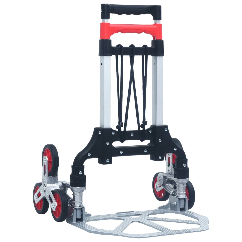 Carrello Per Scale Pieghevole 70 Kg In Alluminio Argento