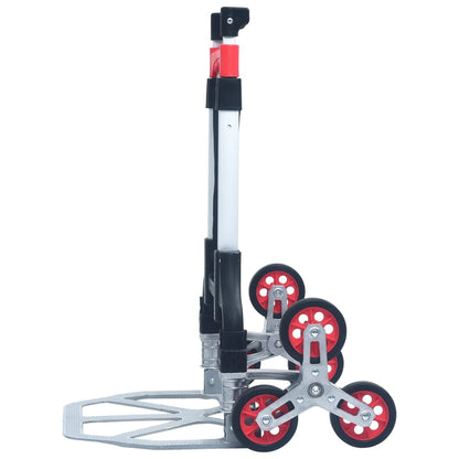 Carrello Per Scale Pieghevole 70 Kg In Alluminio Argento