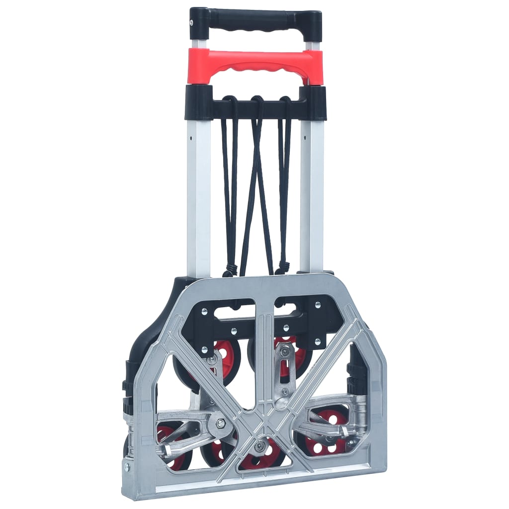 Carrello Per Scale Pieghevole 70 Kg In Alluminio Argento