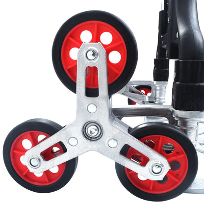 Carrello Per Scale Pieghevole 70 Kg In Alluminio Argento