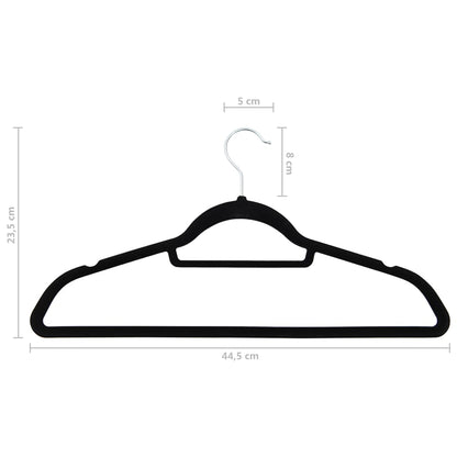 Set Appendiabiti 50 Pz Antiscivolo In Velluto