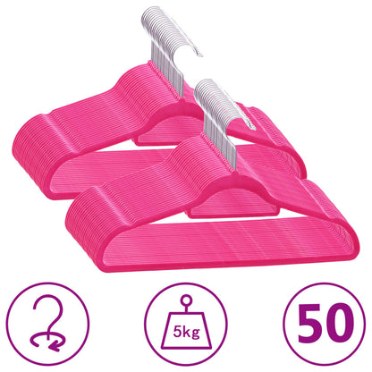 Set Appendiabiti 50 Pz Antiscivolo In Velluto