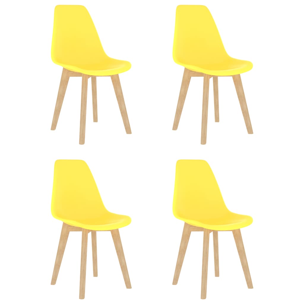 Sedie Da Pranzo 6 Pz Nere In Plastica