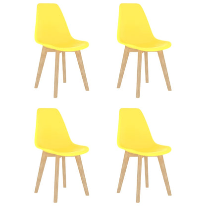 Sedie Da Pranzo 6 Pz Nere In Plastica