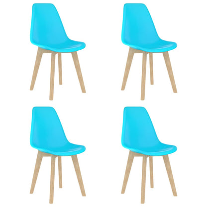 Sedie Da Pranzo 6 Pz Nere In Plastica