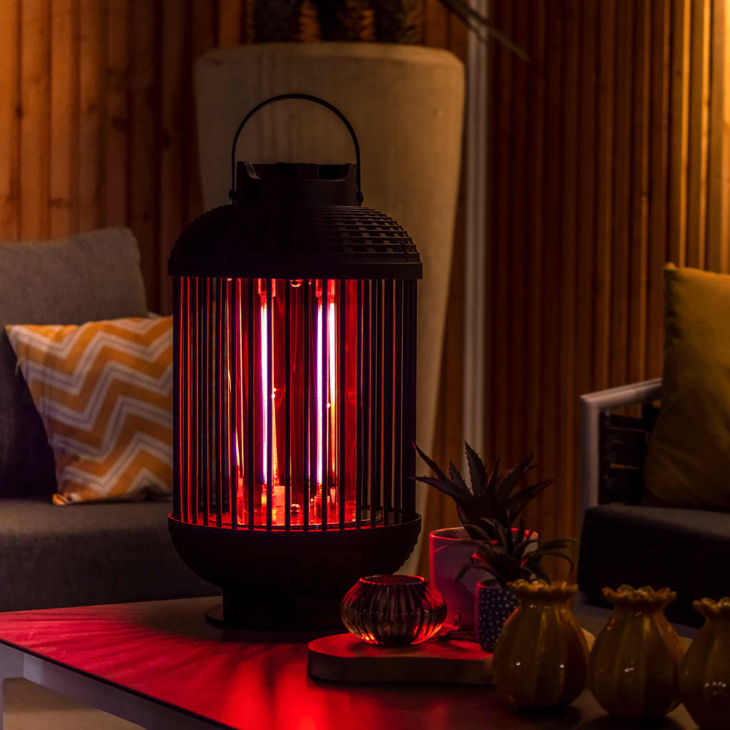 Sunred Lampada Riscaldante Da Tavolo Indox 1200 W Alogeno Nero