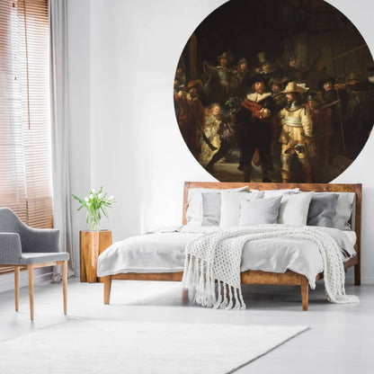 Wallart Cerchio Carta Da Parati The Night Watch 142,5 Cm