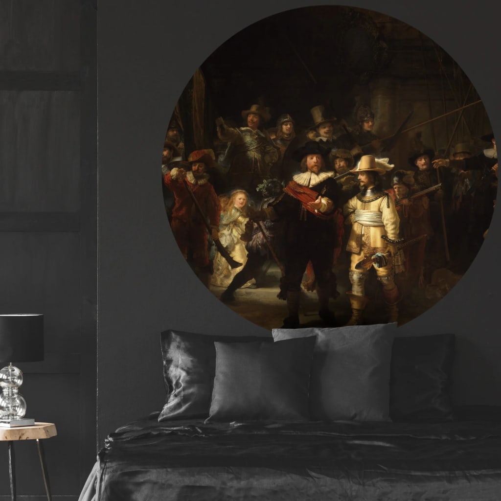 Wallart Cerchio Carta Da Parati The Night Watch 142,5 Cm
