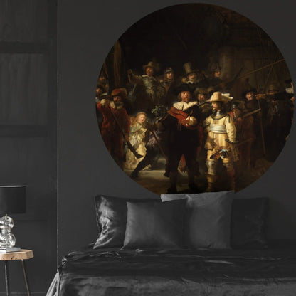 Wallart Cerchio Carta Da Parati The Night Watch 142,5 Cm