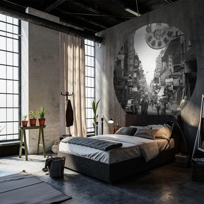 Wallart Carta Da Parati Circolare Hong Kong The Old Days 190 Cm